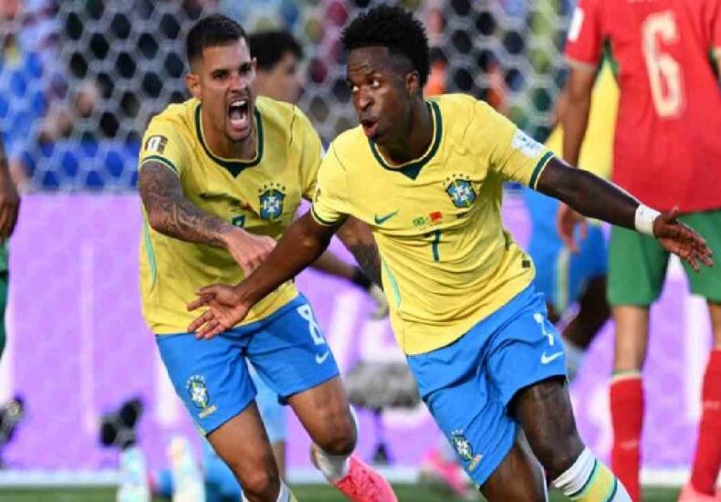 Vinicius Junior Awaits Carlo Ancelotti’s Promised Reward After Stunning Header for Brazil