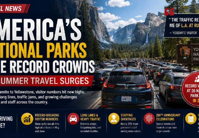 America’s National Parks Face Record Crowds as Summer Travel Surges