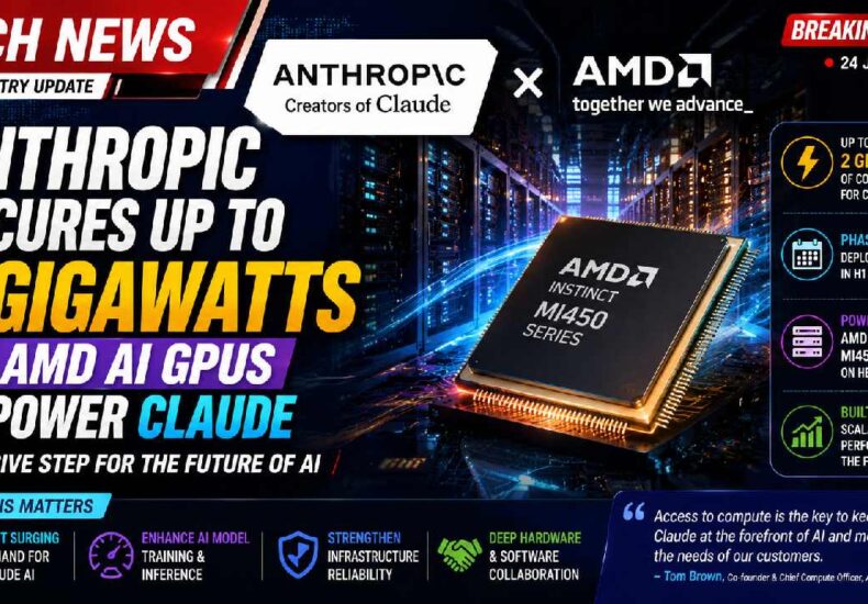 Anthropic Expands Claude with Massive AMD AI GPU Deal Worth Up to 2 Gigawatts of Computing Power
