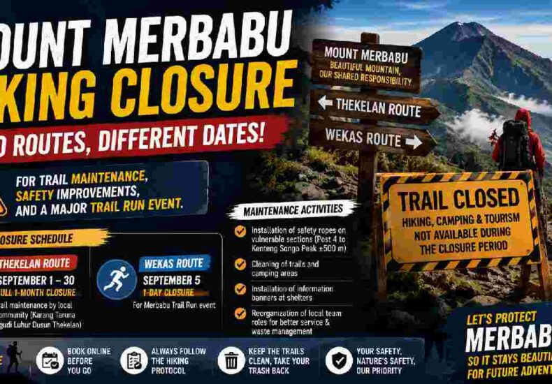 Mount Merbabu Hiking Closure Extends Through September, Here’s Why
