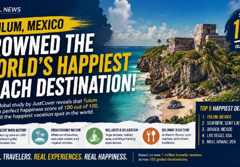 Tulum Crowned the World’s Happiest Beach Destination for an Unforgettable Escape