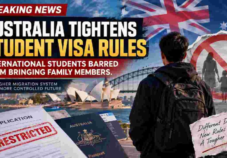 Australia Tightens Visa Rules, International Students May Lose Family Rights