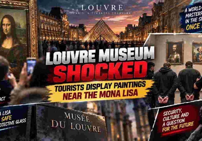 Louvre Museum Shocked as Tourists Display Paintings Near Mona Lisa