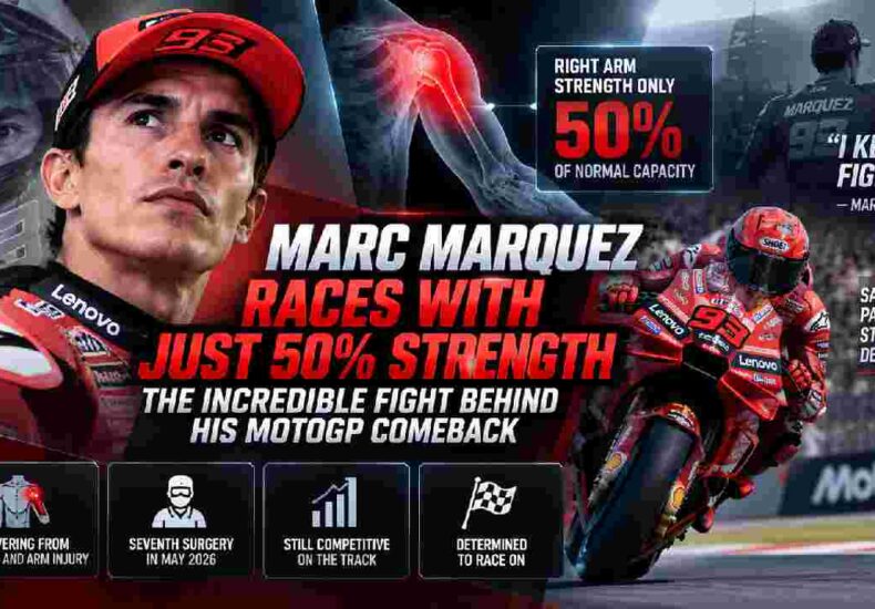 Marc Marquez Defies Physical Limits With Right Arm at Just 50 Percent Strength