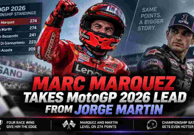 Marc Marquez Takes MotoGP 2026 Lead From Jorge Martin