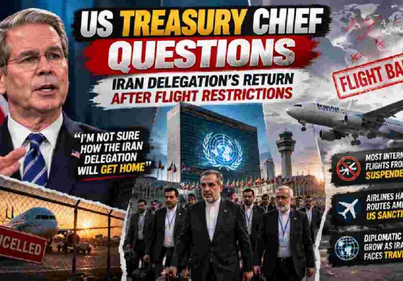 US Treasury Chief Questions Iran Delegation’s Return After Flight Restrictions