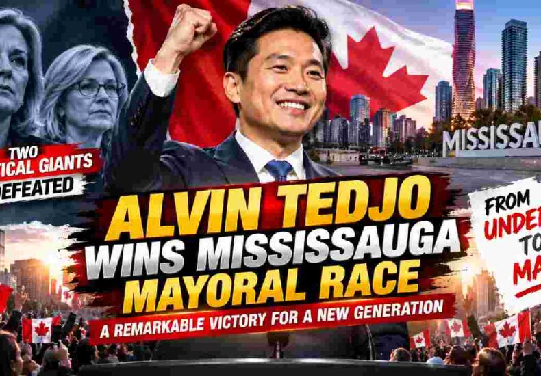 Alvin Tedjo Wins Mississauga Mayoral Race in Stunning Political Upset