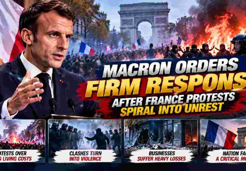 Macron Orders Firm Response After France Protests Spiral Into Unrest