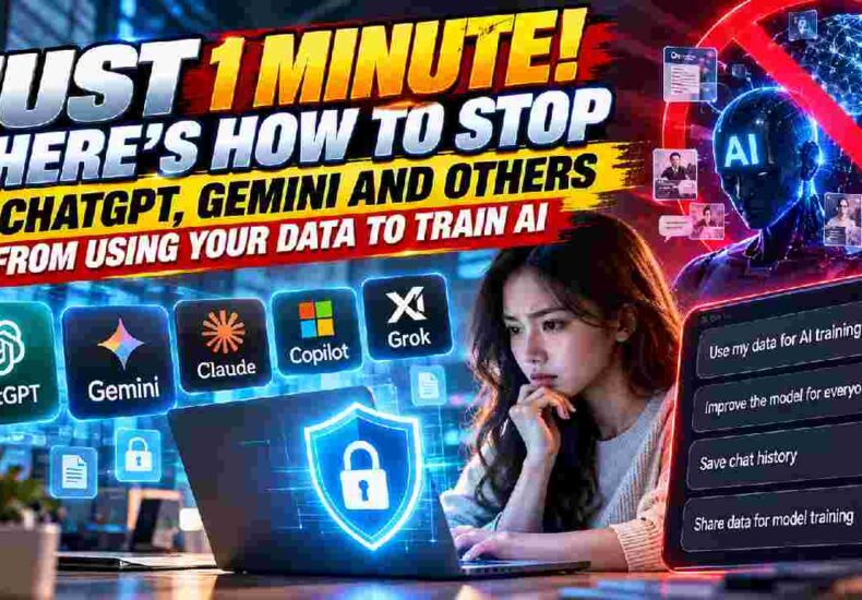 Stop ChatGPT and Gemini From Using Your Data for AI Training